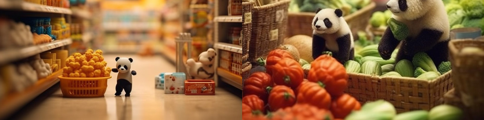 羊毛毡可爱熊猫Midjourney咒语