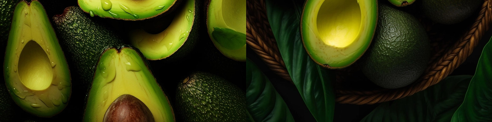 绿色牛油果摄影照片Midjourney咒语