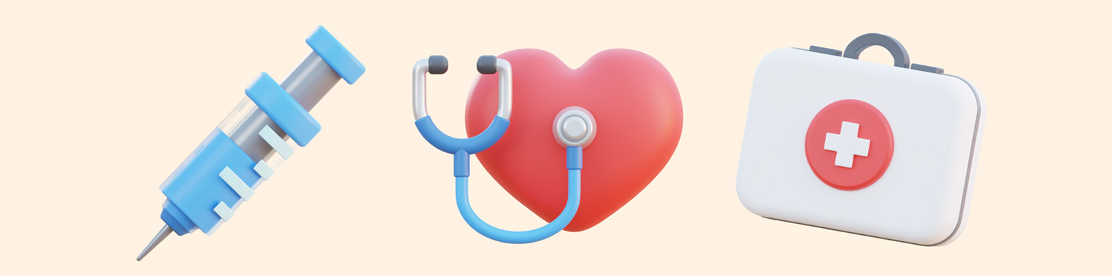 3D医疗图标插图模型Blender