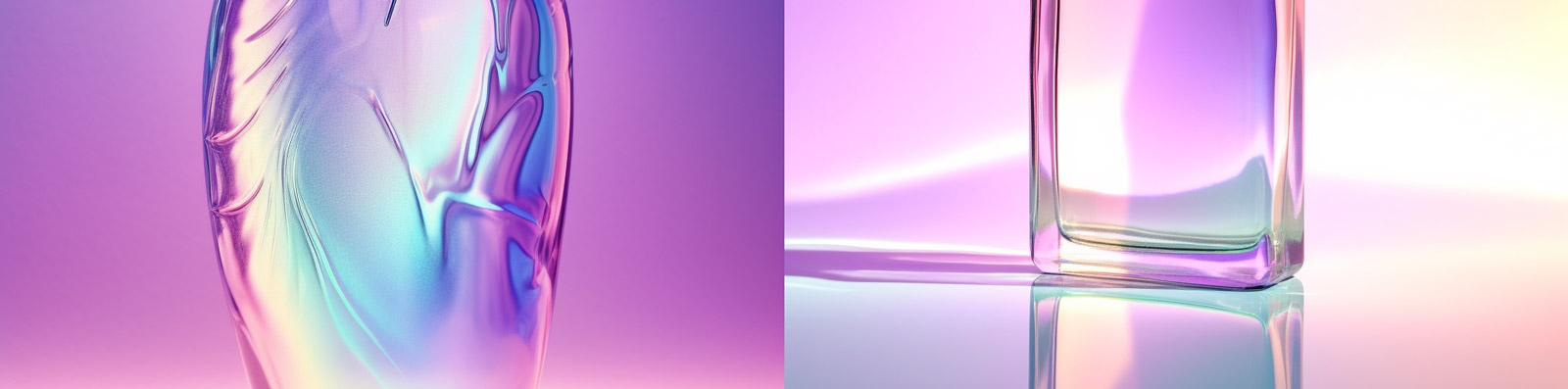 彩色香水瓶广告摄影Midjourney关键词