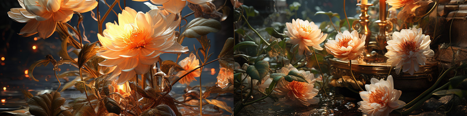 自然森林鲜花植物特写Midjourney关键词