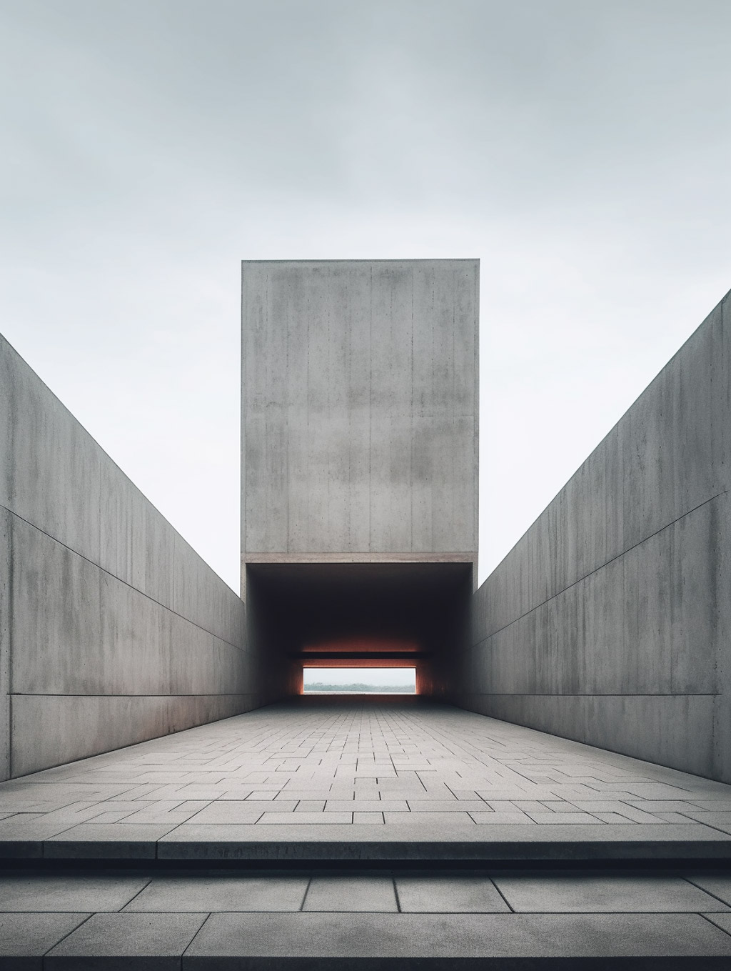 Midjourney - 现代极简主义空间建筑Midjourney关键词 建筑-Ai宇宙吧-