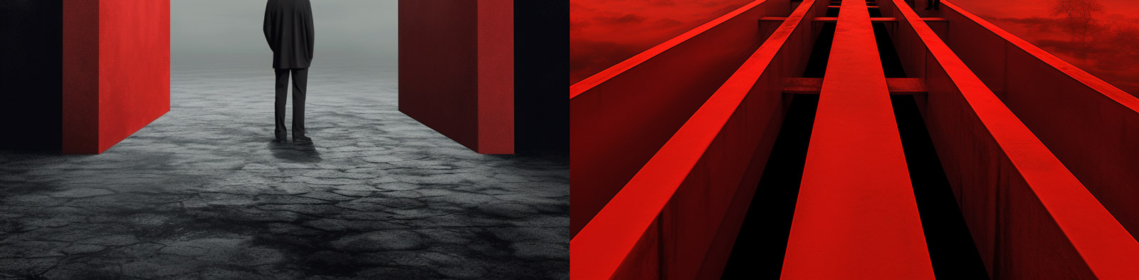 超现实建筑空间Midjourney咒语