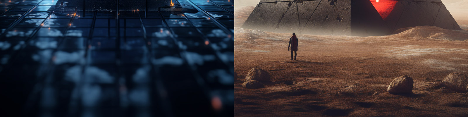 金字塔立体空间背景Midjourney关键词