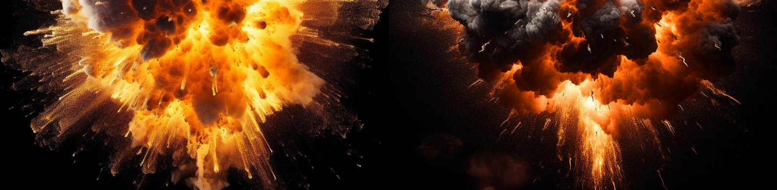 逼真爆炸烟雾效果Midjourney关键词