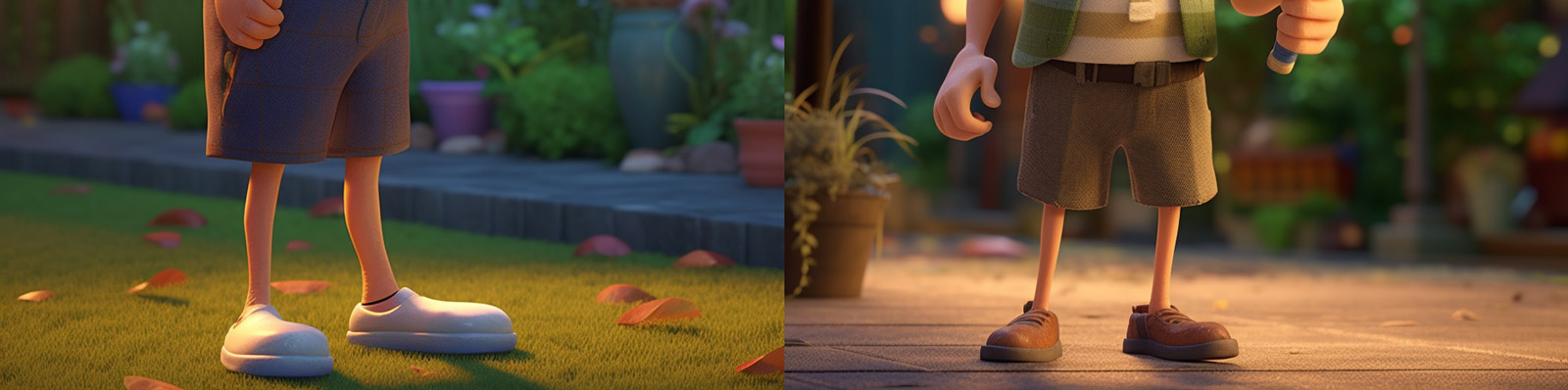 动画人物公园运动Midjourney关键词