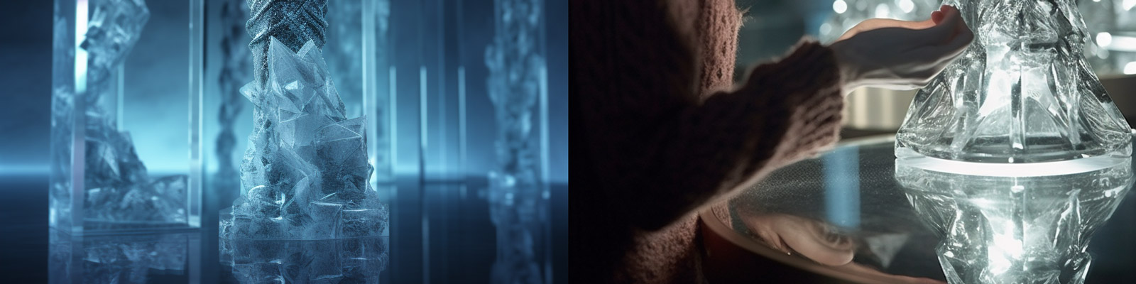 冬季艺术冰雕造型Midjourney咒语