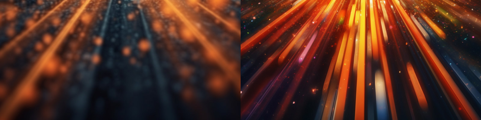 超现实光效模糊背景Midjourney咒语