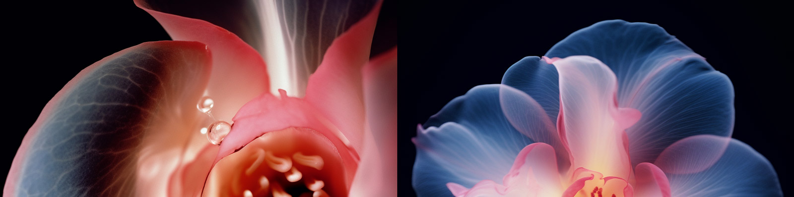 透明艺术花蕊特写Midjourney咒语