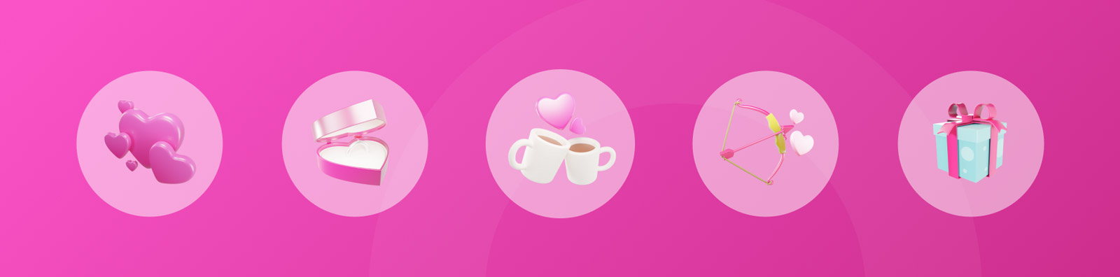 3D情人节插图模型Blender