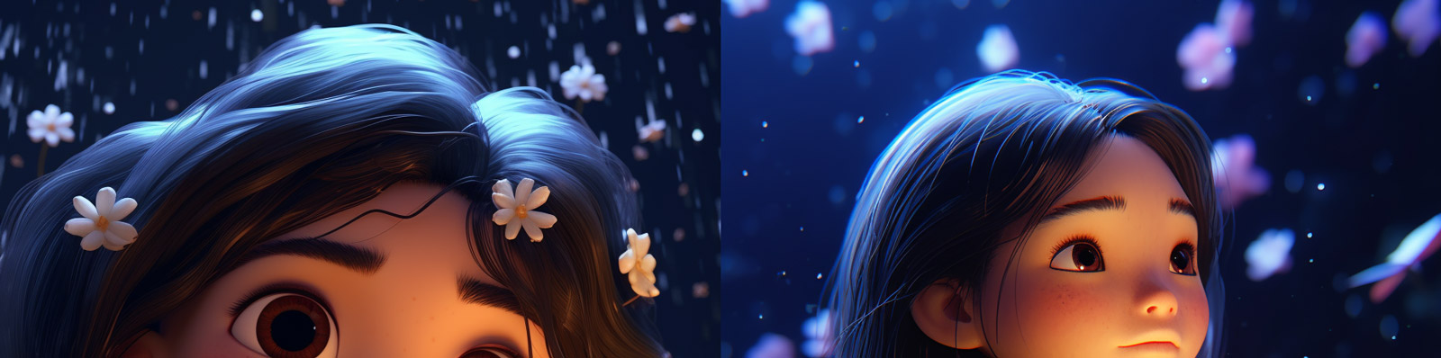 皮克斯动漫女孩形象Midjourney咒语