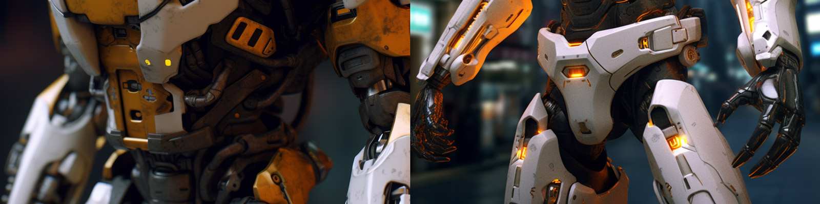 未来主义机甲机器人Midjourney关键词