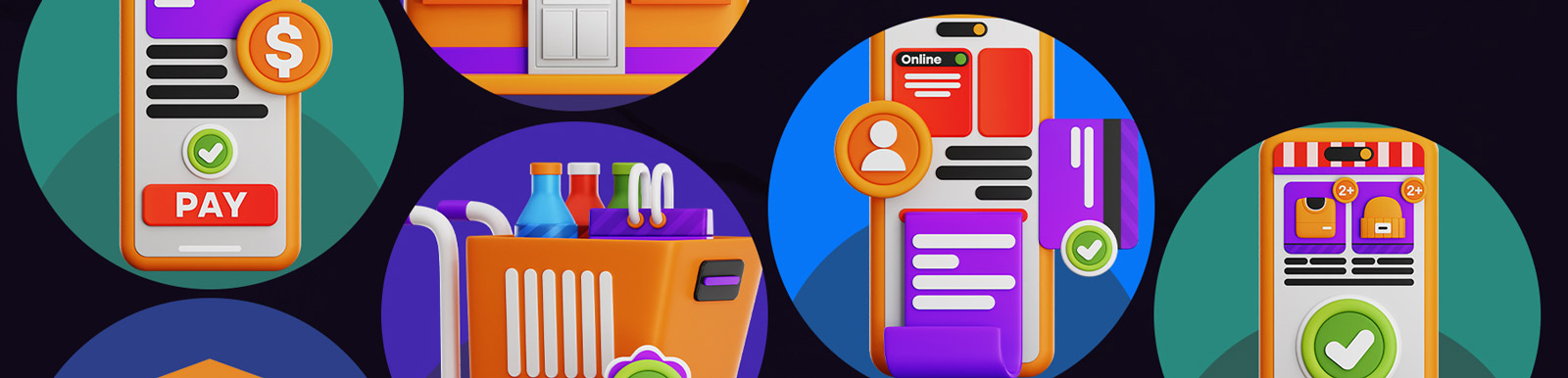  3D电商图标插图模型Blender