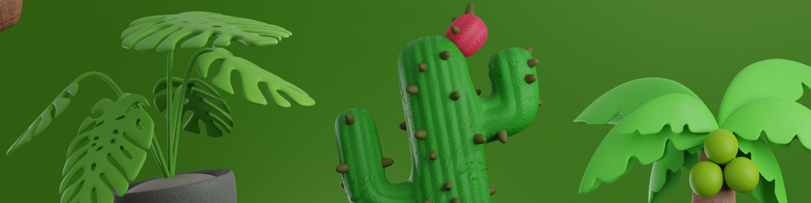 3D植物树木绿植模型Blender