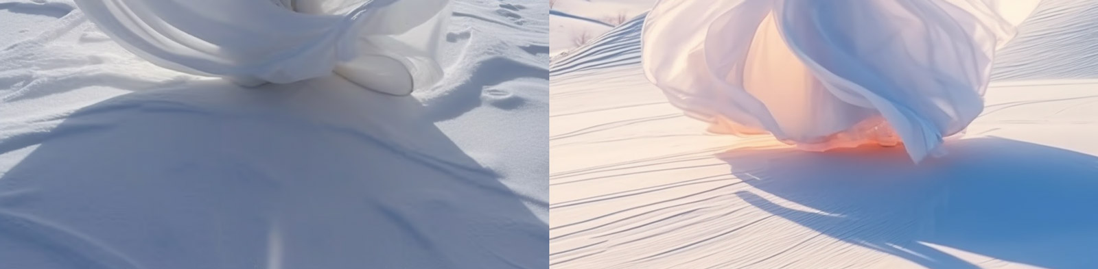 唯美雪地美女跳舞Midjourney关键词