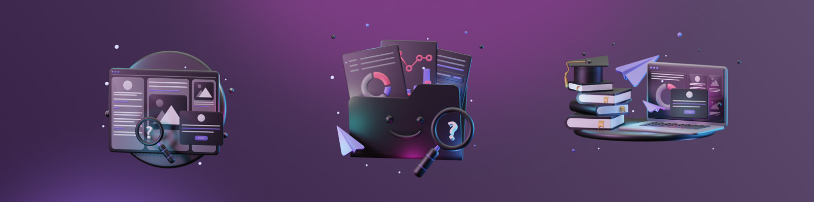 3D商务图标插图模型Blender