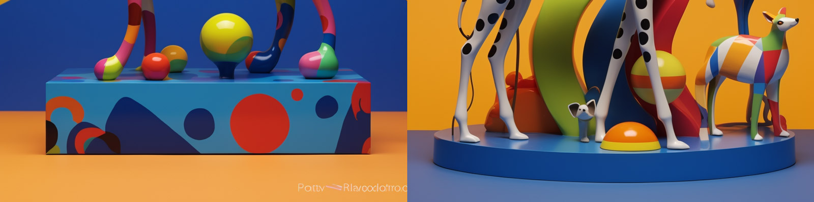 超现实艺术动物雕塑Midjourney关键词