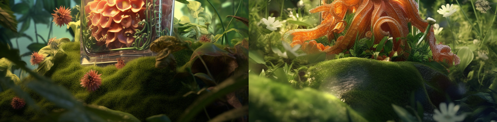 创意玻璃瓶里的章鱼Midjourney咒语