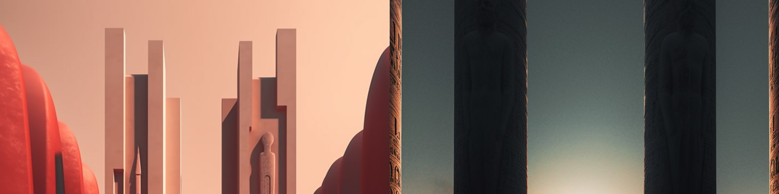 超现实电影极简主义空间Midjourney关键词