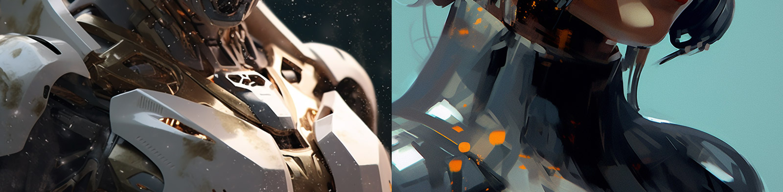 机械盔甲人物造型Midjourney咒语