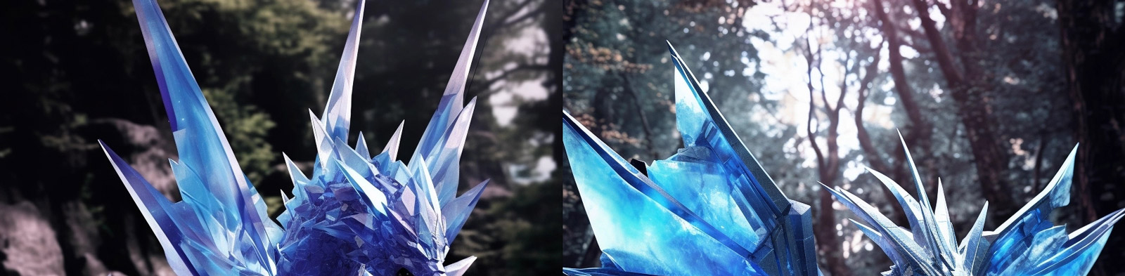 创意水晶恐龙模型Midjourney关键词