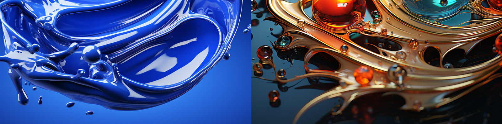 透明气泡水花飞溅背景Midjourney咒语