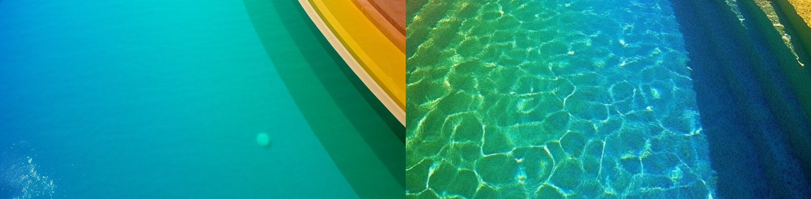 彩虹游泳池景观Midjourney关键词