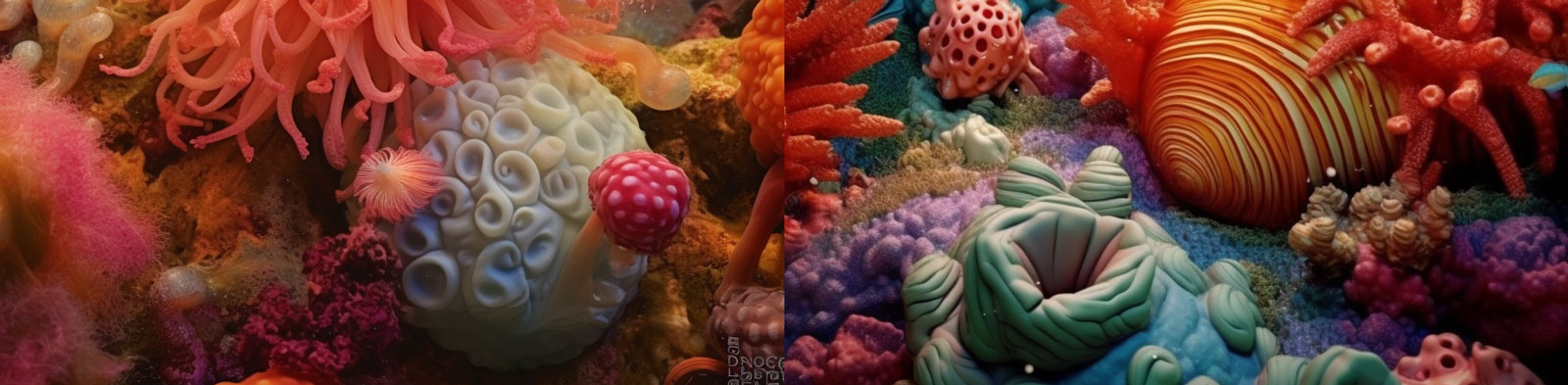 海底世界珊瑚礁Midjourney关键词