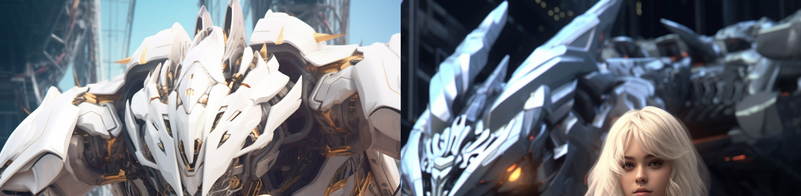 钻石装甲女孩形象Midjourney关键词