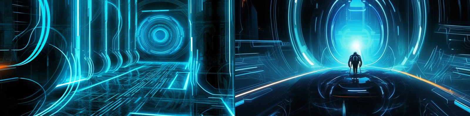 科技立体空间背景Midjourney关键词