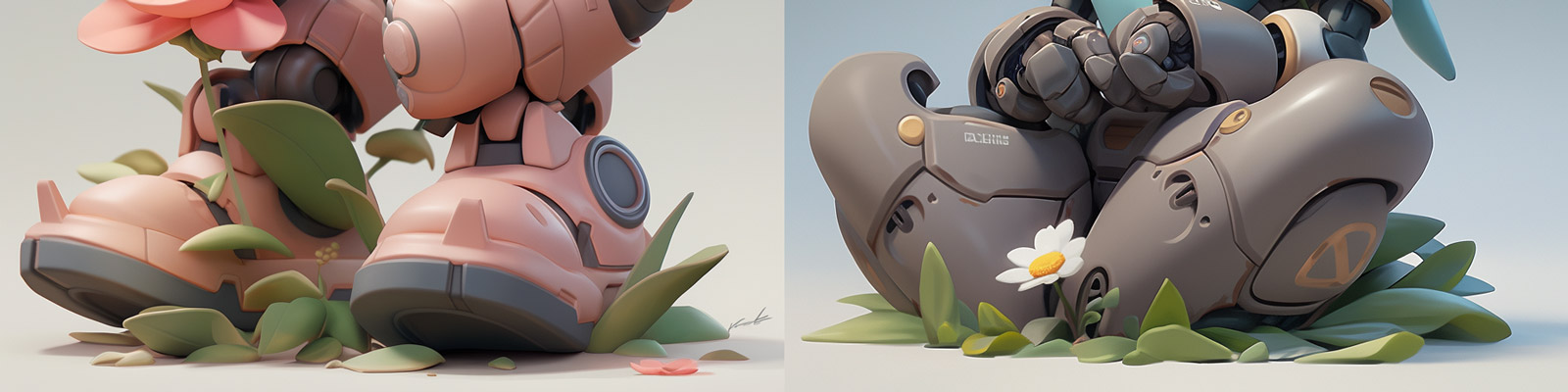 未来科技机器人男孩Midjourney关键词