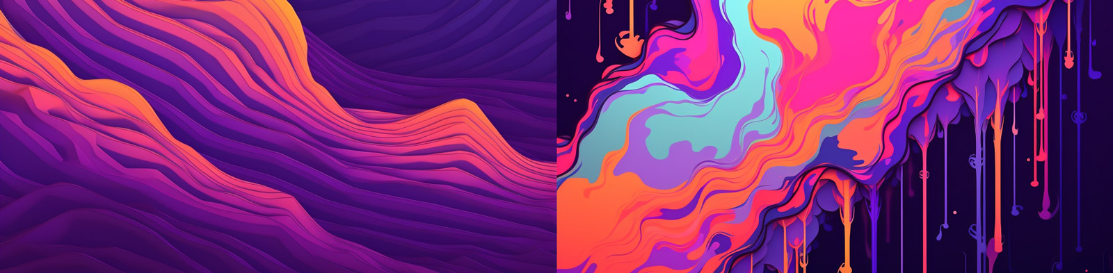 全息抽象线条背景Midjourney关键词