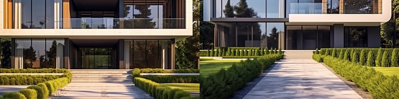 现代别墅建筑设计Midjourney关键词