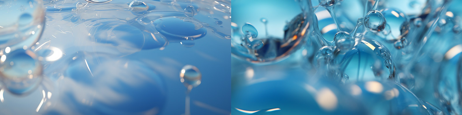 科技分子气泡背景Midjourney关键词