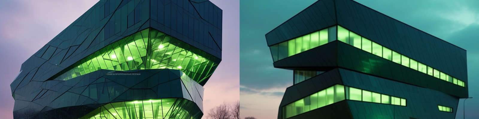 未来主义城市建筑Midjourney关键词