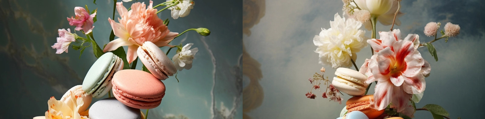 创意马卡龙饼干广告摄影Midjourney关键词