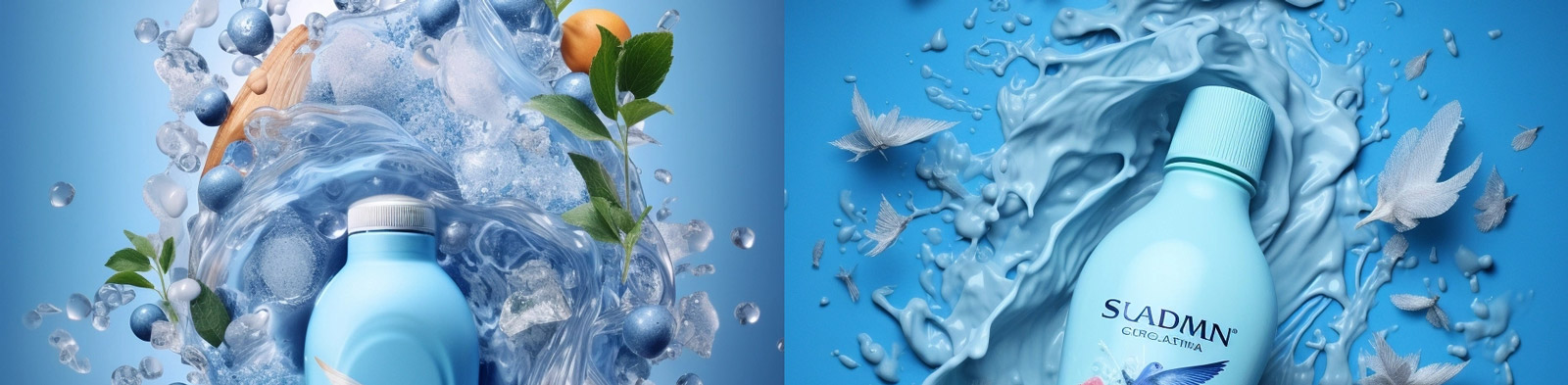 创意洗发水洗护产品摄影广告Midjourney咒语