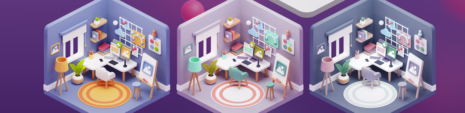 3D工作家居空间模型Blender