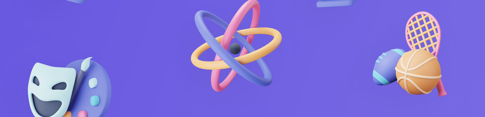 3D 教育图标插图模型Blender