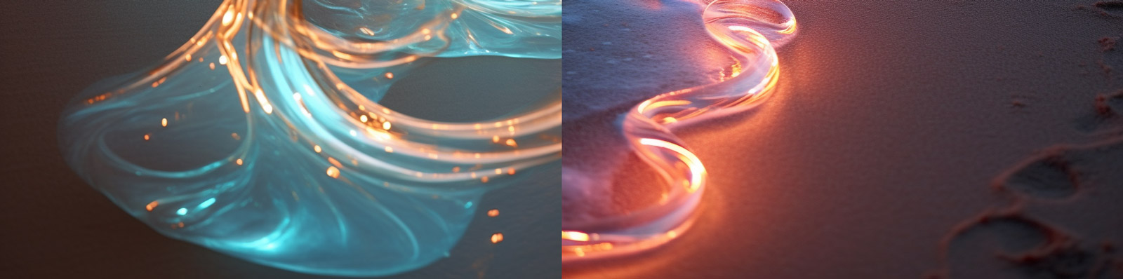 超现实主义海滩金色波浪Midjourney关键词