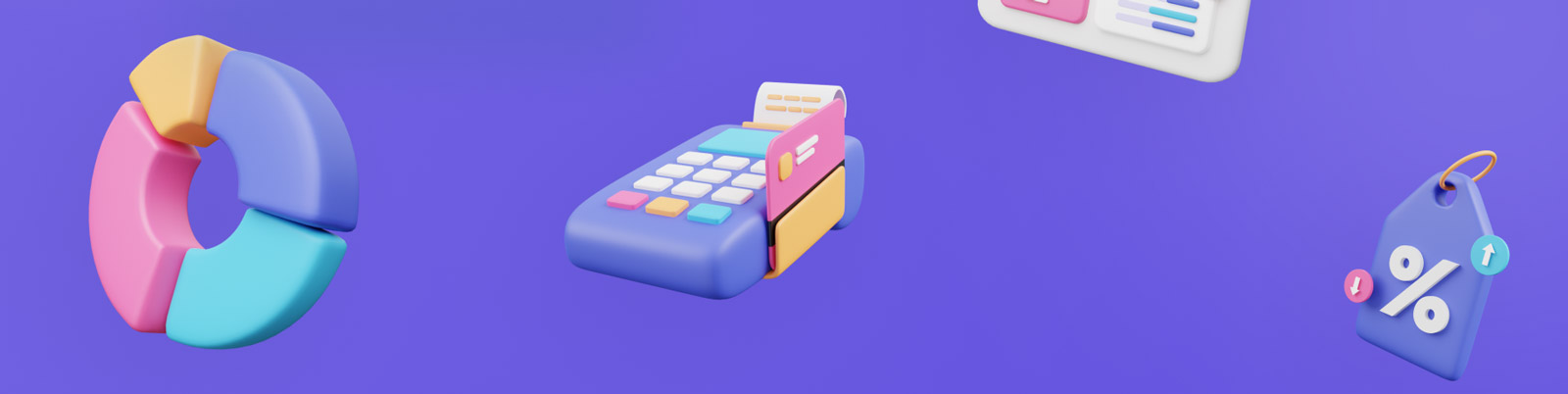 3D金融财务数据图标模型Blender