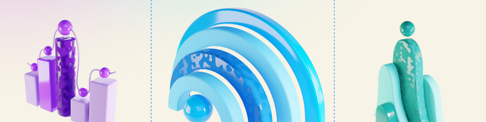 3D抽象图形立体模型Blender