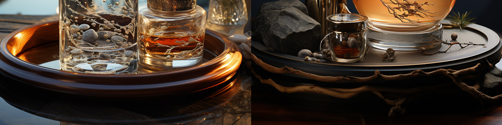 创意天然植物中国风香氛香水精油药酒美妆产品广告海报Midjourney咒语