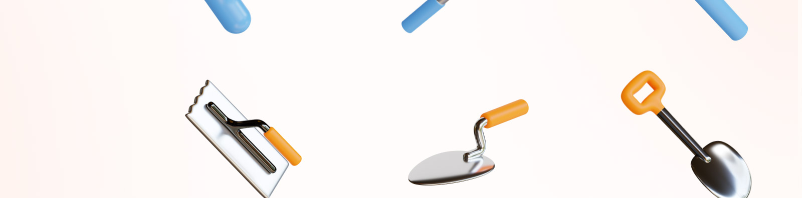  3D建筑工具图标模型Blender