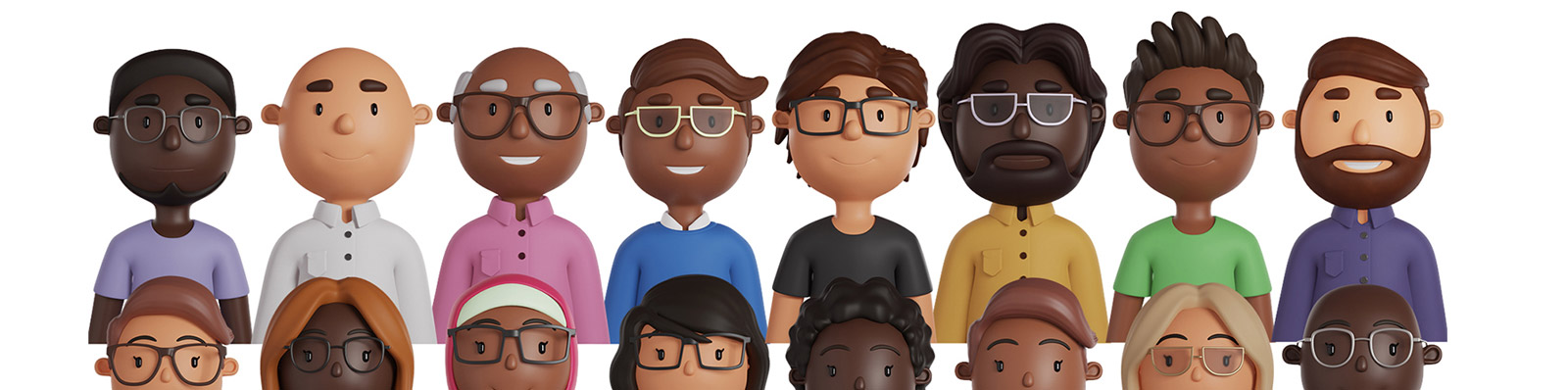 3D趣味卡通人物模型Blender