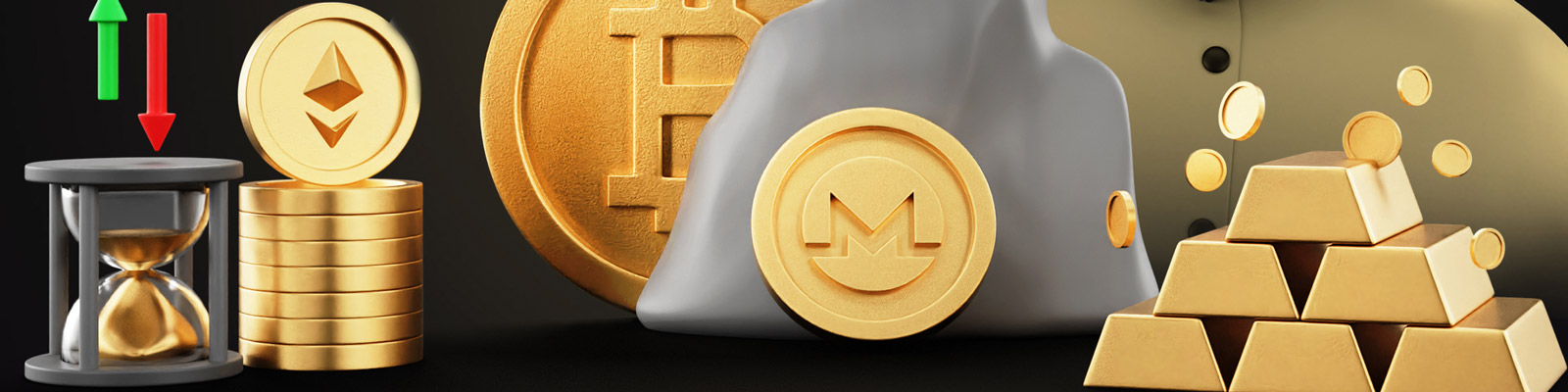 3D加密货币图标模型Blender