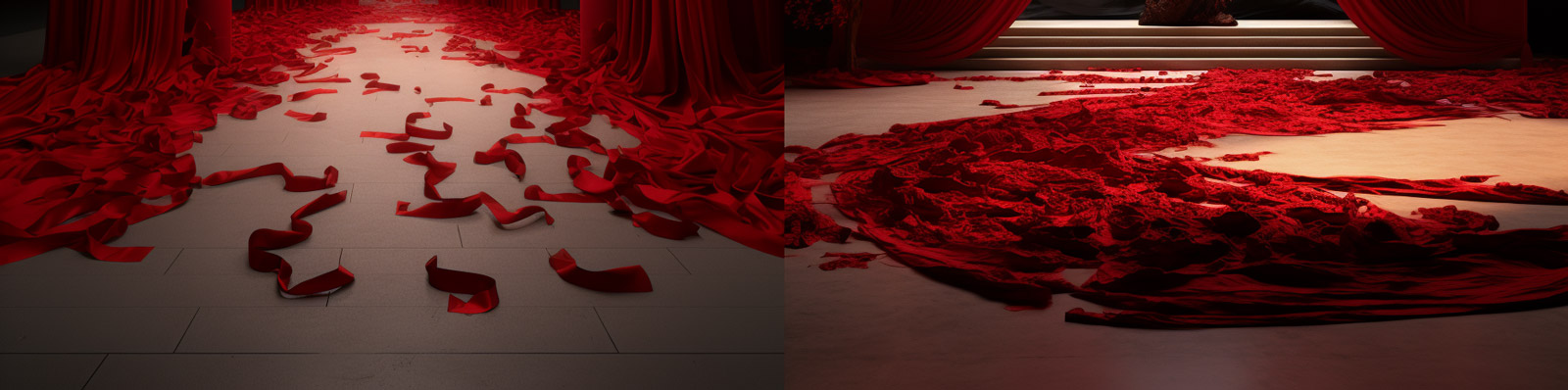 中国风红色禅意舞台背景Midjourney关键词