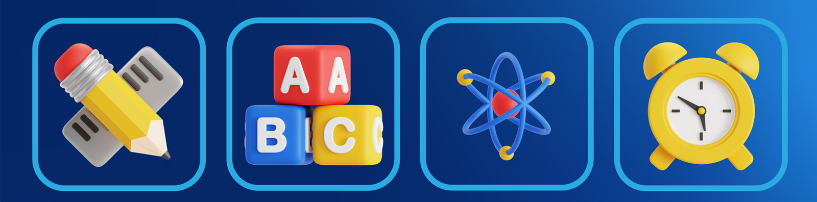 3D学校教育图标模型Blender