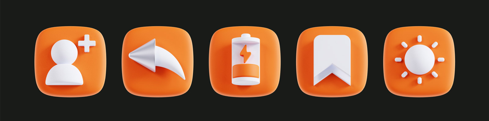 3D用户界面图标模型Blender