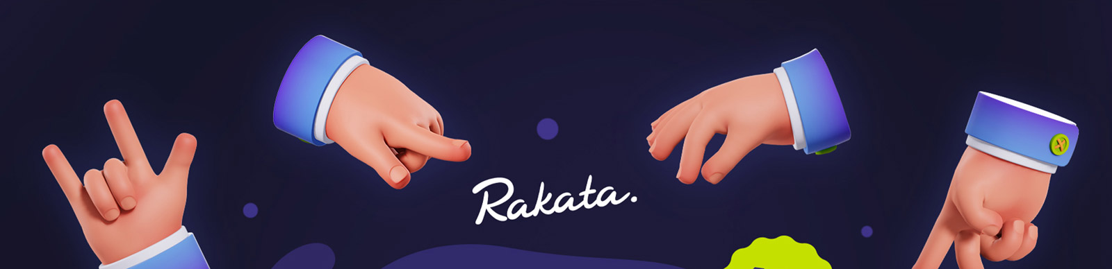  3D手势动作插图模型Blender